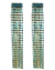 maxi brinco franjas strass azul 
