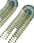 maxi brinco cascatga de strass azul nicoleta 