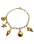pulseira dourada com conchas nicoleta 