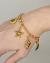 pulseira dourada com conchas nicoleta 
