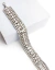 pulseira prateada strass com franjas nicoleta 