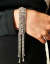 pulseira prateada strass com franjas nicoleta 
