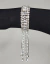 pulseira prateada strass com franjas nicoleta 