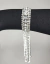 pulseira prateada strass com franjas nicoleta 