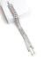 pulseira prateada strass com franjas nicoleta 