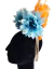 tiara carnaval com flores e plumas nicoleta 