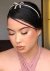 tiara prateada com laço nicoleta 
