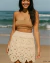 Saída de Praia Crochê Renda Mini Saia Luxo - comprar online