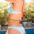 Biquíni Hortênsia Cropped, Top Calcinha Fio Duplo Moda Mar - Sol Tropical
