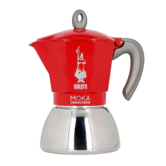 CAFETERA MOKA INDUCCION ROJA - Bialetti Argentina