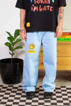 QUIET PANT "VIVIENNE" CIELO - comprar online