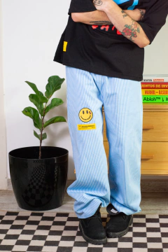 QUIET PANT "VIVIENNE" CIELO