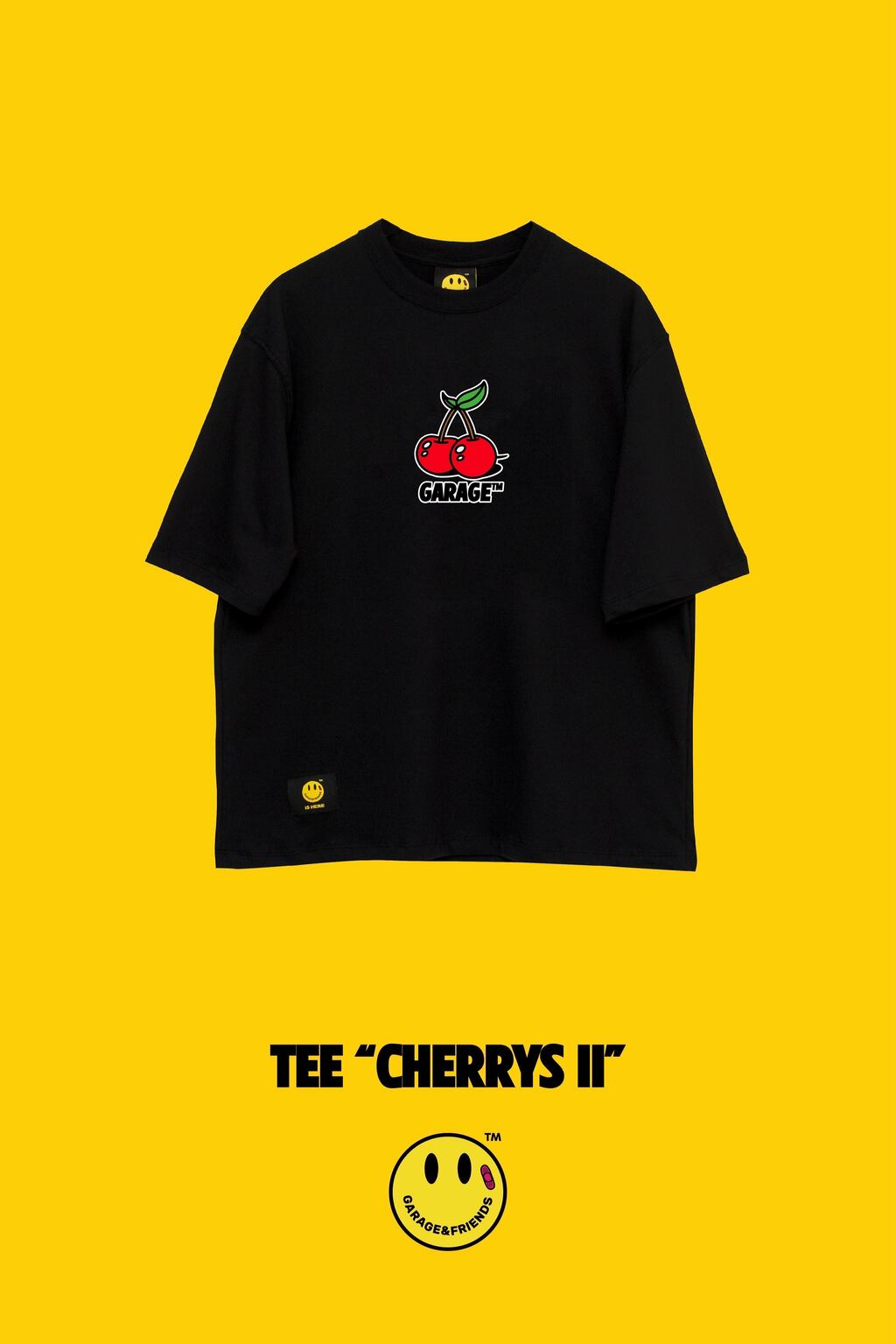 Tee "Cherrys Ii" Black thumbnail 3