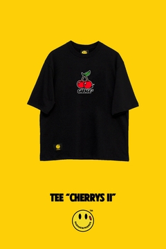 TEE "CHERRYS II" BLACK