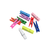 Broches de madera colores x50 3.5mm - comprar online