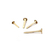 Broches dorados tipo mariposa - comprar online