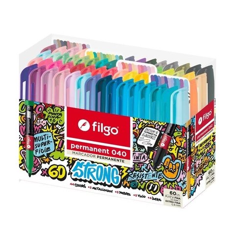 Marcadores permanentes FILGO Strong 040 x60