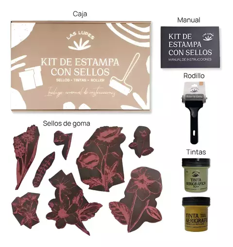 Kit Estampa Sellos Las Lupes