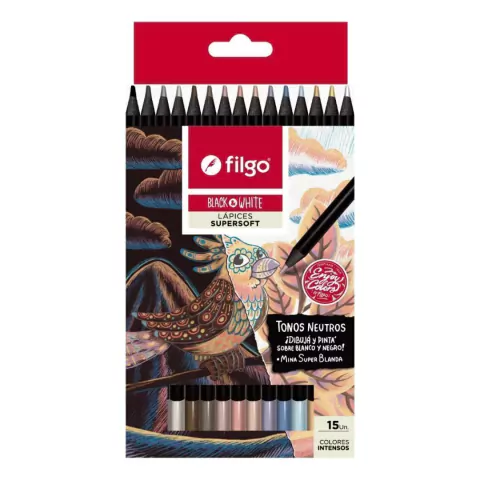 Lapices FILGO SuperSoft Tonos neutros x15