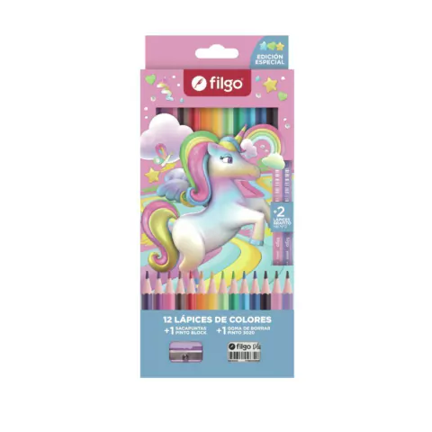 Lapices FILGO x12 Unicornio