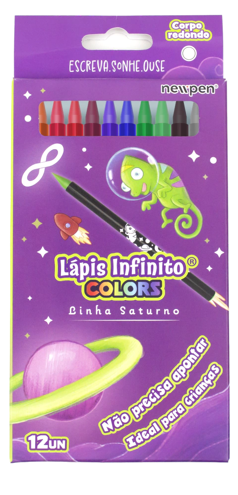 LÁPIZ INFINITO SATURNO X12 COLORES SURTIDOS