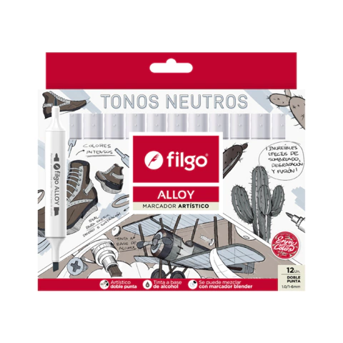 Marcadores FILGO Alloy tonos neutros