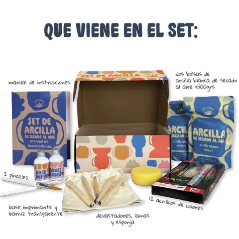 Set de Arcilla LAS LUPES de secado al aire