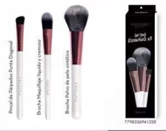 Set De 3 Brochas De Maquillaje - Tools Essentials - Fascino - FreyaMood