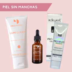 Combo Piel Sin Manchas: Gel Limpieza, Serum y Emulsión diaria