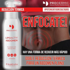 Lipoactiv Abdomen Plano Reductor Quema Grasa 130ml Prodermic - comprar online