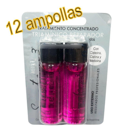 Caja 12 Ampollas Capilar Triamínico Reparador 10ml System 3 - comprar online