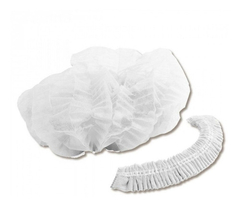 Cofia Plisada Blanca Descartable X 100 Unid