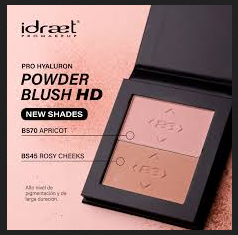 Rubor Compacto Hyaluronic Powder Blush Hd Idraet - Vs Tonos