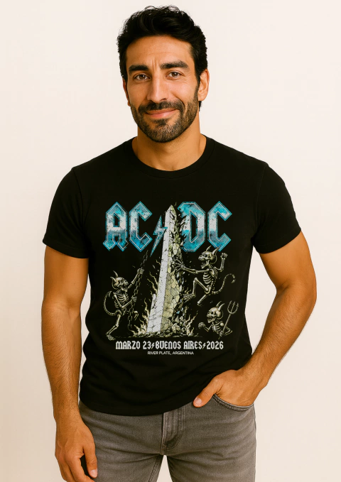 AC/DC. 007. Remera de algodón peinado premium! - (copia) - (copia) - (copia) - (copia) - comprar online