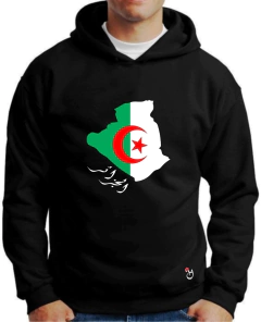 Buzo canguro de frisa Premium. Hoodie. Argelia. Árabe - comprar online
