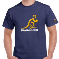 Australia. Wallabies. Rugby. Remera de algodón peinado calidad premium.
