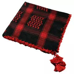 Shemagh Sirios extra grandes! 1,20 x 1,20. Negro y Rojo - comprar online