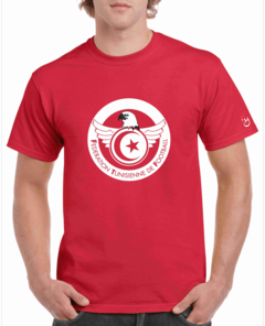 Federación Tunecina de Fútbol. Remera de algodón peinado premium!