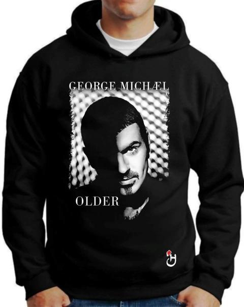 Buzo canguro de frisa Premium. Hoodie. George Michael. Mod B119. - comprar online
