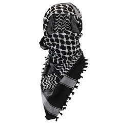 Shemagh Sirios extra grandes! 1,20 x 1,20. Negro y Blanco - Habibis Remeras