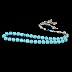 Masbaha. Tesbih. Piedra Turquesa Premium. 33 cuentas. Rezo. en internet