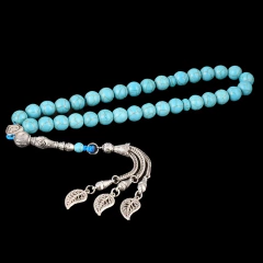 Masbaha. Tesbih. Piedra Turquesa Premium. 33 cuentas. Rezo. - comprar online