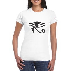 Ojo de Horus. Remera de dama entallada. - comprar online