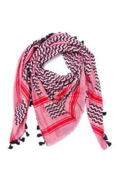 Kufiya Palestina tradicional. Pañuelos Árabes. Shemagh. Hatta. Modelo Zahra