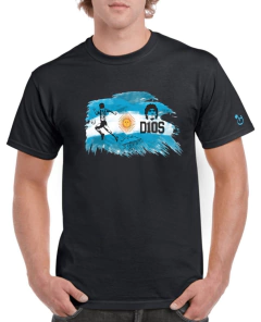 Maradona.Argentina. Dios Remera de algodón peinado premium!