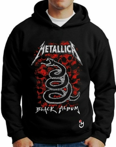 Buzo canguro de frisa Premium. Hoodie. Metallica. Mod B077 - comprar online