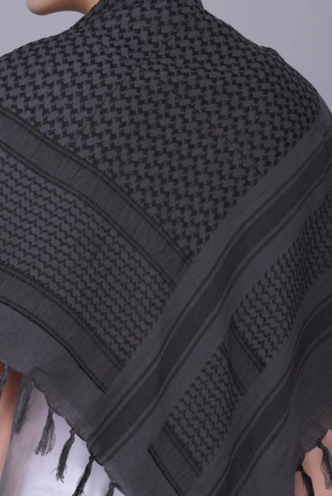 Shemagh Militar táctico Gris oscuro y Negro. Sirios Originales. - comprar online