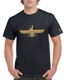 Persa. Faravahar. Remera de algodón peinado premium.