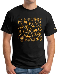 Petroglifos de Ughtasar.Armenia. Remera de algodón peinado premium! en internet