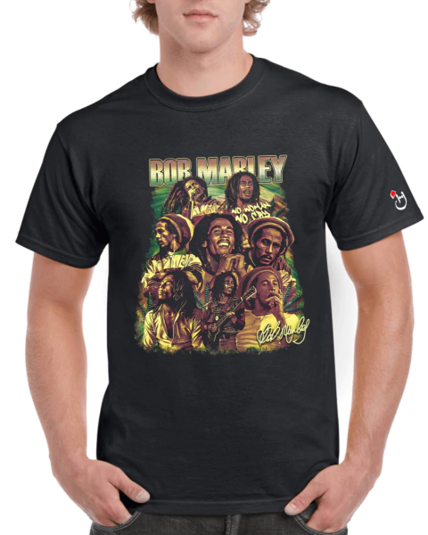 Bob Marley. Mod 072. Remera de algodón peinado premium!